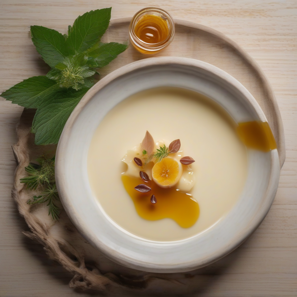 Amazake Panna Cotta with Yuzu Honey