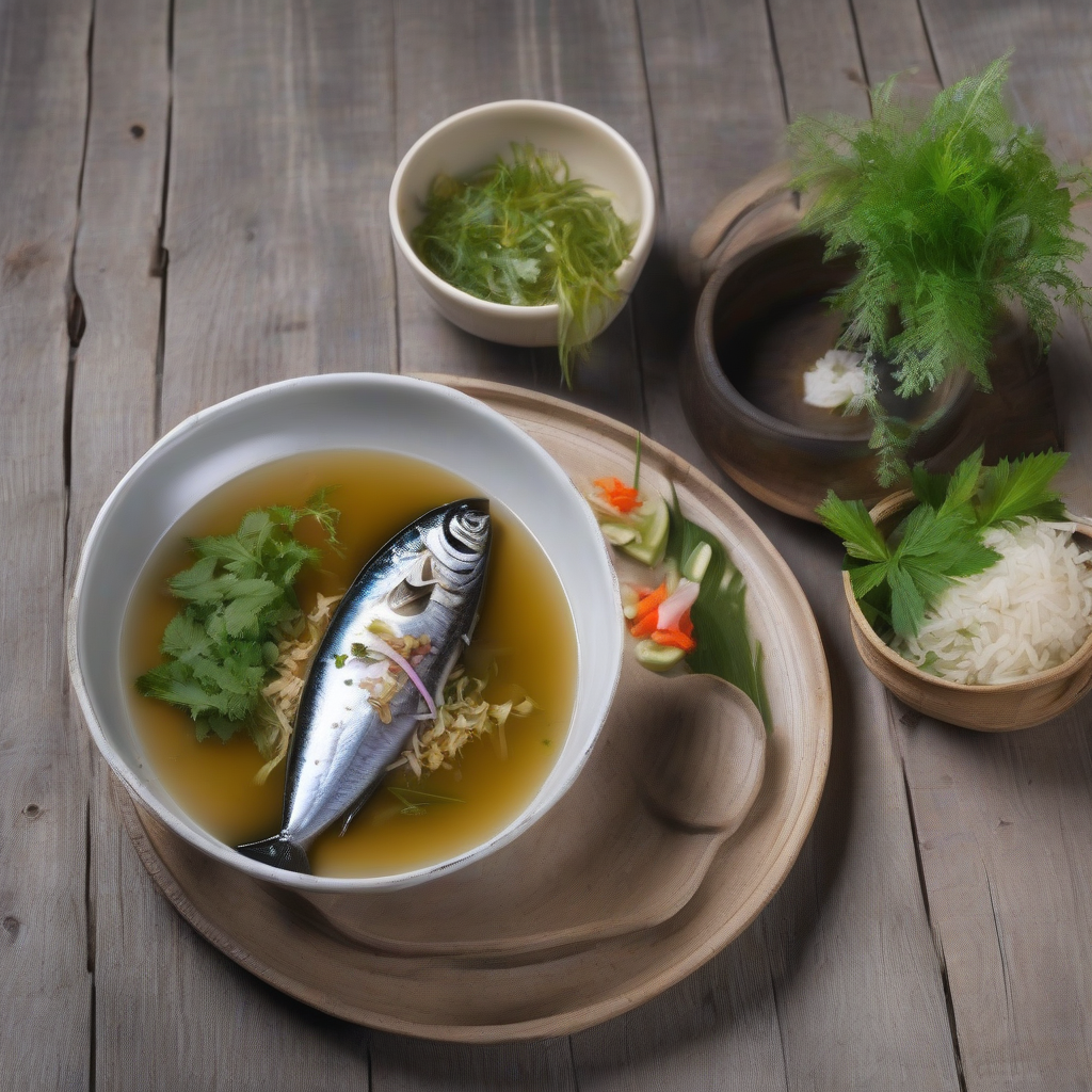 Mackerel & Shiso Ethnic Cold Soup Rice