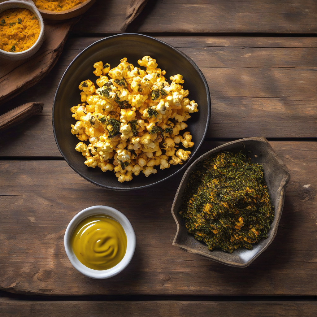 Curry Popcorn with Nori Butter